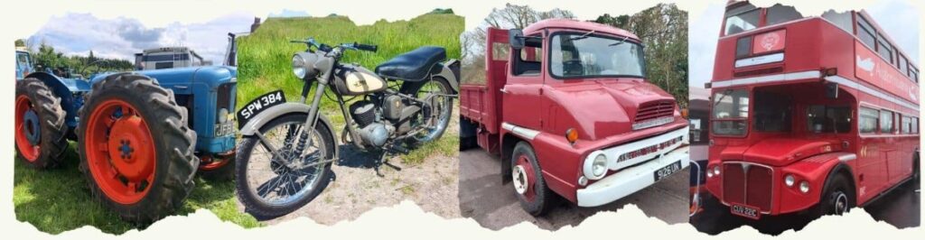 Summer events - vintage vehicles at the Dauntsey Festival of Transport