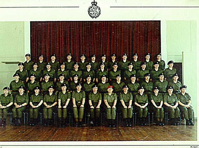Liz's basic training platoon photograph. Can you spot Liz?