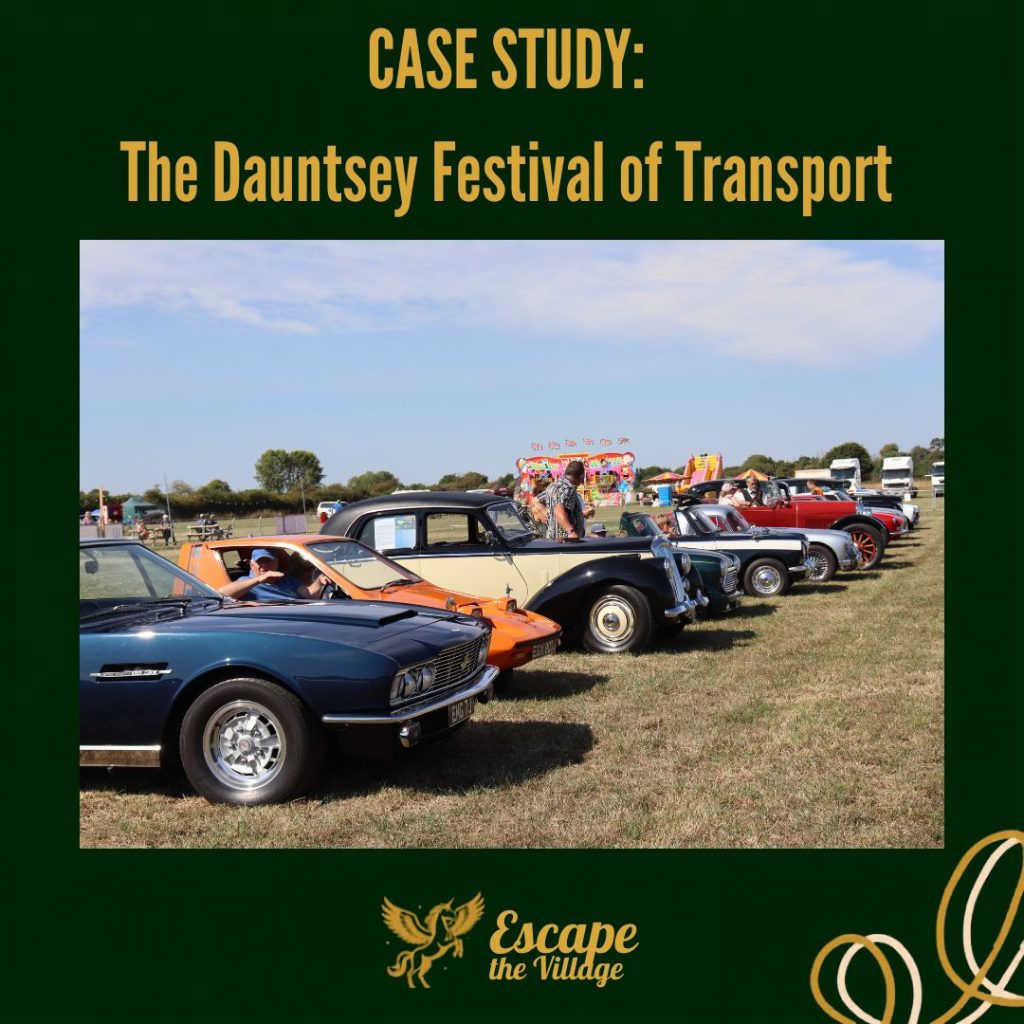 Case Study - Dauntsey Festival of Transport - cars section
