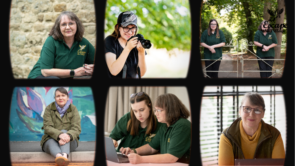 Photos of the Escape the Village team