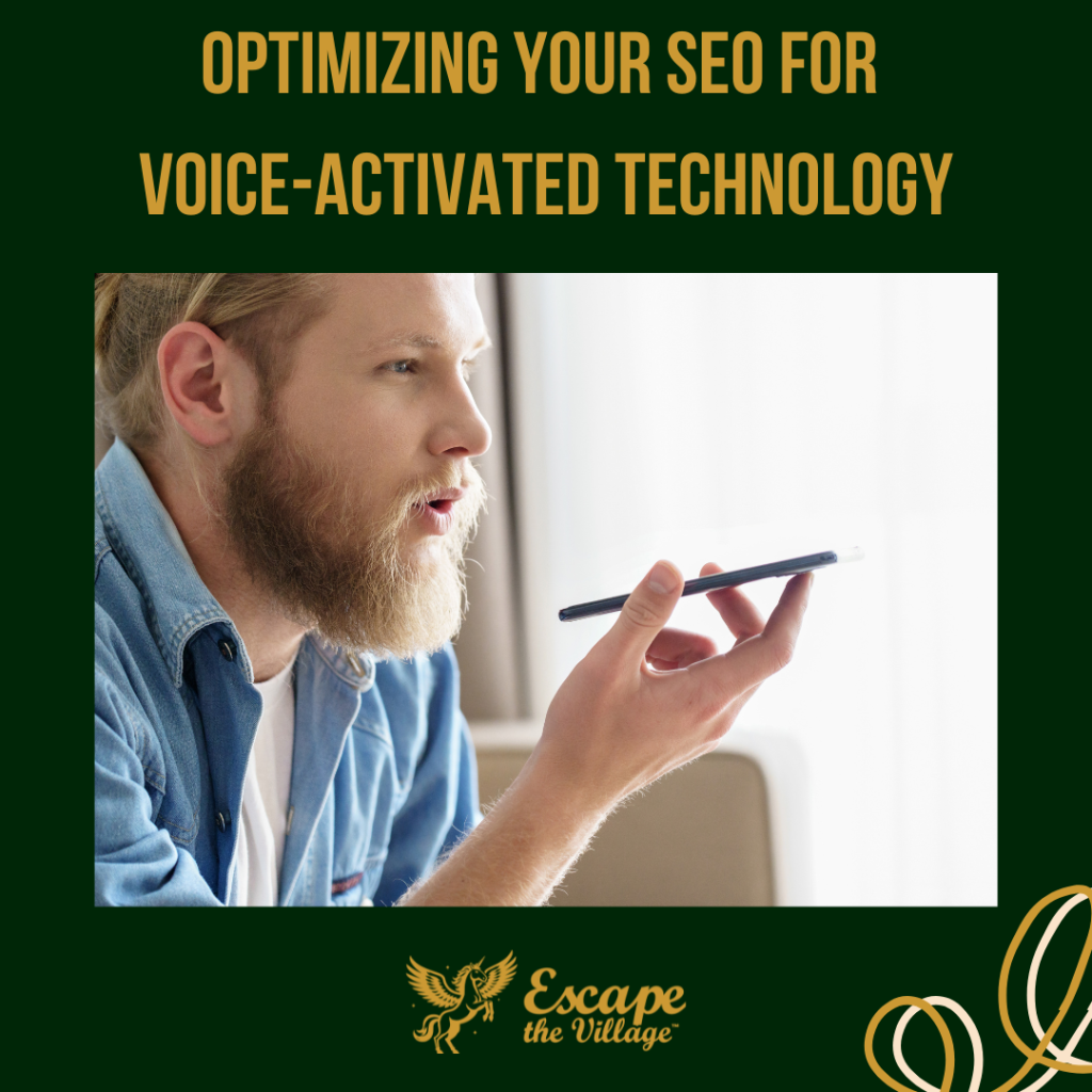 Man speaking to his phone - voice activated technology