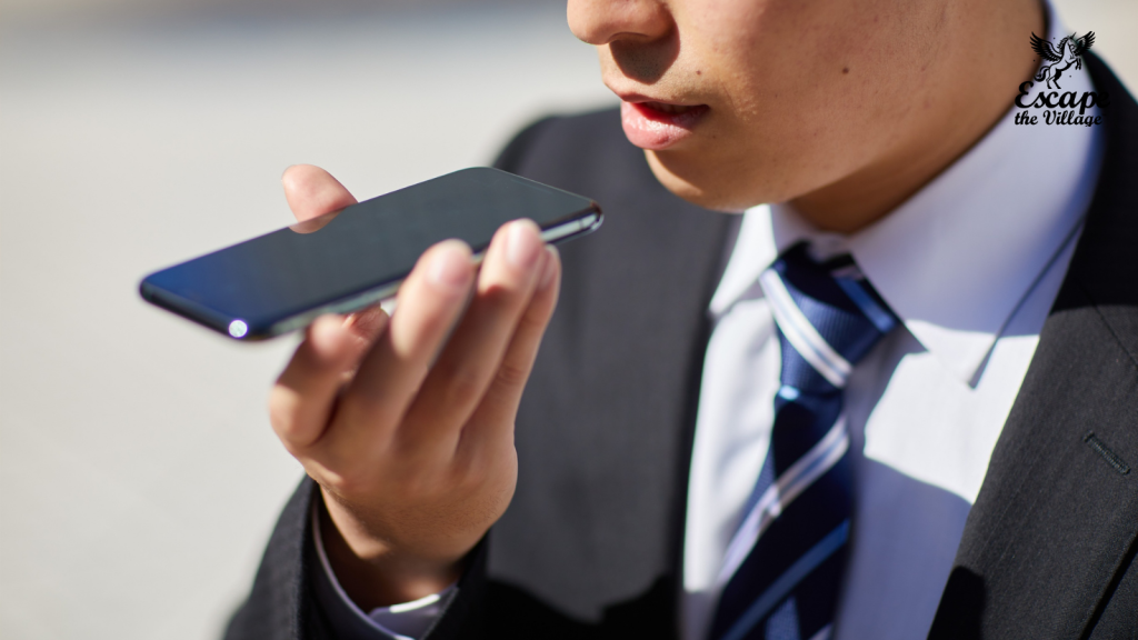 Using voice activated technology on our phones